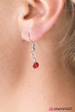 Paparazzi "Comet Chase" Red Necklace & Earring Set Paparazzi Jewelry