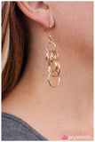 Paparazzi "Come Full Circle - Gold" earring Paparazzi Jewelry