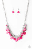 Paparazzi "Flirty Flamenco" Pink Necklace & Earring Set Paparazzi Jewelry