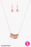 Paparazzi "ROME For The Holidays" Copper Disc Fringe Necklace & Earring Set Paparazzi Jewelry