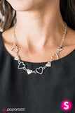Paparazzi "Hustle and Heart" Silver Necklace & Earring Set Paparazzi Jewelry