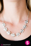 Paparazzi "TRIBE, TRIBE, Again" Silver Necklace & Earring Set Paparazzi Jewelry