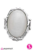 Paparazzi "Mirror, Mirror On the Wall" White Ring Paparazzi Jewelry