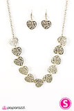 Paparazzi "With My HOLE Heart" Brass Necklace & Earring Set Paparazzi Jewelry
