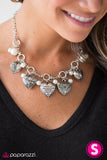Paparazzi "With All Your Heart" White Necklace & Earring Set Paparazzi Jewelry