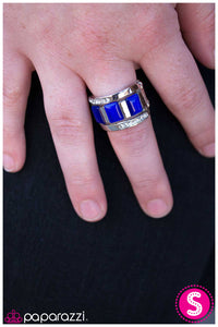 Paparazzi "Strength in Numbers" Blue Ring Paparazzi Jewelry