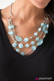 Paparazzi "Summer Sunsets" Blue Necklace & Earring Set Paparazzi Jewelry