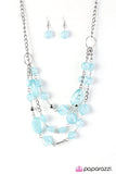 Paparazzi "Summer Sunsets" Blue Necklace & Earring Set Paparazzi Jewelry