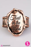 Paparazzi "Have A Little Faith" Copper Ring Paparazzi Jewelry