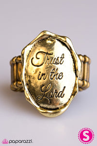 Paparazzi "Have A Little Faith" Brass Ring Paparazzi Jewelry