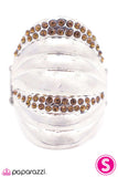 Paparazzi "Graded on a Curve ‚Äì Brown " ring Paparazzi Jewelry