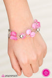 Paparazzi "Painted Skies" FASHION FIX Pink Beading Silver Accent Bracelet Paparazzi Jewelry