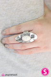 Paparazzi "The Western Front" White Ring Paparazzi Jewelry