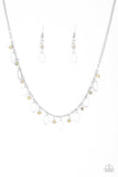 Paparazzi VINTAGE VAULT "Twinkle At Twilight" Yellow Necklace & Earring Set Paparazzi Jewelry