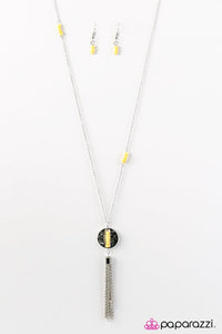 Paparazzi "Extraordinary Explorer" Yellow Necklace & Earring Set Paparazzi Jewelry