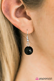 Paparazzi "Sassy and Glassy" Black Necklace & Earring Set Paparazzi Jewelry