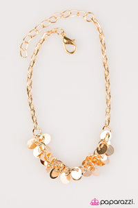 Paparazzi "Shimmer Train" Gold Bracelet Paparazzi Jewelry