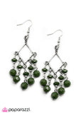 Paparazzi "Dipped in Decadence - Green" earring Paparazzi Jewelry