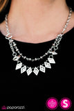 Paparazzi "Fierce Impressions" Silver Necklace & Earrings Set Paparazzi Jewelry