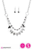 Paparazzi "Fierce Impressions" Silver Necklace & Earrings Set Paparazzi Jewelry