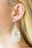 Paparazzi "Garden Tea Party" White Earrings Paparazzi Jewelry