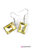 Paparazzi "Who Is The Fairest Of Them All?" Yellow Earrings Paparazzi Jewelry