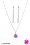 Paparazzi "Summer Rose" Purple Necklace & Earring Set Paparazzi Jewelry