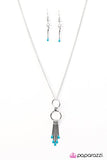 Paparazzi "Painted Horizons" Blue Necklace & Earring Set Paparazzi Jewelry