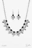 Paparazzi "The Chris" Black Zi Collection Necklace & Earring Set Paparazzi Jewelry