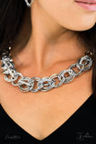 Paparazzi "The Michelle" Silver Necklace & Earring Set Zi Collection Paparazzi Jewelry