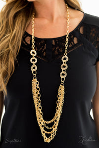 Paparazzi "The Melissa" Zi Collection Gold Necklace & Earring Set Paparazzi Jewelry