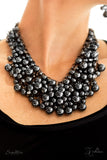 Paparazzi "The Rachael" Black Necklace & Earring Set Zi Collection Paparazzi Jewelry