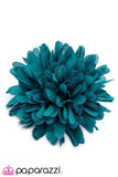 Paparazzi "Petals-A-Plenty" Blue Hair Clip Paparazzi Jewelry