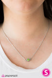 Paparazzi "Beyond The Stars" Green Necklace & Earring Set Paparazzi Jewelry