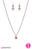 Paparazzi "Heart of a Lion" Copper Necklace & Earring Set Paparazzi Jewelry