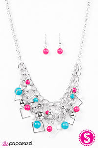 Paparazzi "Finally Frame-ous" Multi Necklace & Earring Set Paparazzi Jewelry