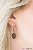 Paparazzi "The HOLEY Grail" Copper Lanyard & Earring Set Paparazzi Jewelry