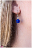 Paparazzi "Hanging By a Moment" Blue Necklace & Earring Set Paparazzi Jewelry