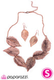 Paparazzi "Do Not Leaf Me - Copper Necklace" necklace Paparazzi Jewelry