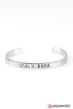 Paparazzi "Boss Behavior" Silver Bracelet Paparazzi Jewelry