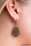 Paparazzi "Native Nature" Brass Necklace & Earring Set Paparazzi Jewelry
