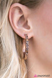 Paparazzi "Nobody's Princess" Copper Earrings Paparazzi Jewelry