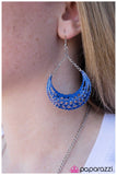 Paparazzi "Over the Moon" Blue 003HM Earrings Paparazzi Jewelry