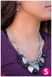 Paparazzi "Change of Heart" Black 002XX Necklace & Earring Set Paparazzi Jewelry