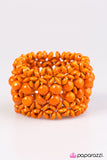 Paparazzi "Tropical Bliss" Orange Bracelet Paparazzi Jewelry