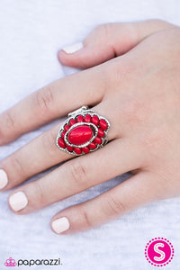 Paparazzi "Will You Bead My Girl" Red Ring Paparazzi Jewelry
