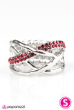 Paparazzi "Castle on the Hill" Red Ring Paparazzi Jewelry