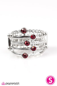 Paparazzi "Close Ranks" Red Ring Paparazzi Jewelry