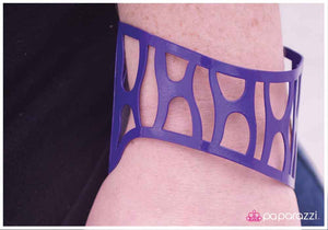 Paparazzi "Bridging the Gap" Purple Bracelet Paparazzi Jewelry