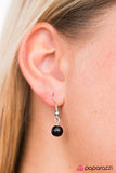 Paparazzi "Pretty GLAM Quick" Black Lace Choker Necklace & Earring Set Paparazzi Jewelry